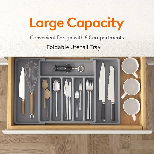 Adjustable cutlery drawer - adjustable,