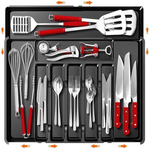 Large silverware organizer - silverware,