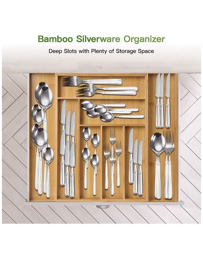 Bamboo drawer multi use - bamboo,