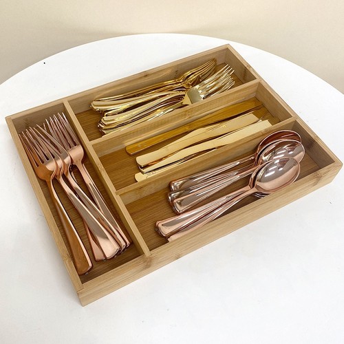 Compartment bamboo cutlery - 5,