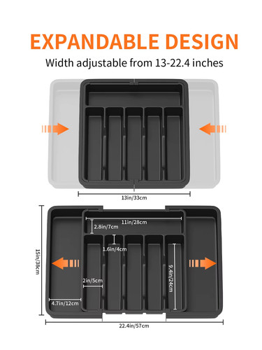 Expandable cutlery drawer - cutlery,