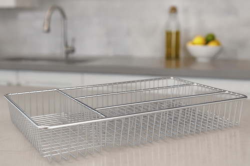Stainless steel cutlery tray - stainless,